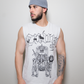 Envy Skeleton Muscle Tee [White]