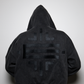 "EMINENT" Boxy Fit Zip Hoodie (Acid Wash Black)